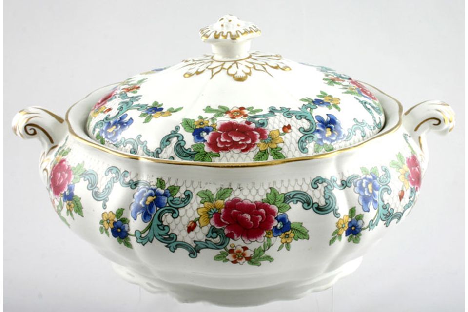 Booths Floradora Vegetable Tureen with Lid Lugged
