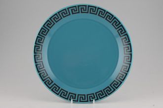 Portmeirion Greek Key - Turquoise + Black Dinner Plate Dinner 10"
