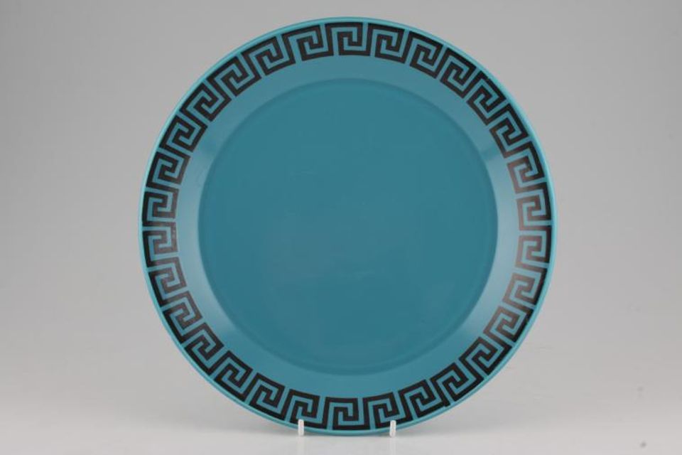 Portmeirion Greek Key - Turquoise + Black Dinner Plate Dinner 10"