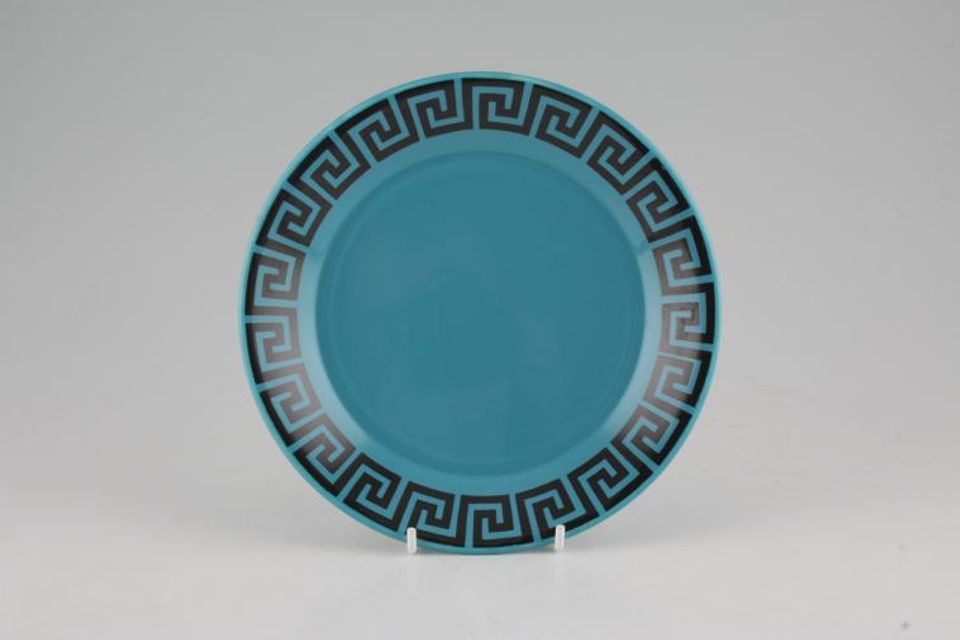 Portmeirion Greek Key - Turquoise + Black Tea / Side Plate 7"
