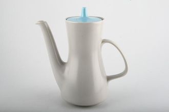 Sell Poole Twintone Dove Grey and Sky Blue Coffee Pot Long spout 2pt