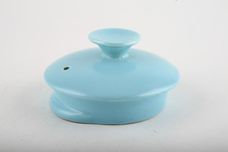 Poole Twintone Dove Grey and Sky Blue Coffee Pot short spout 2pt thumb 3