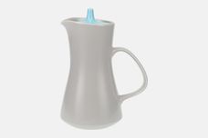 Poole Twintone Dove Grey and Sky Blue Hot Water Jug 1pt thumb 1