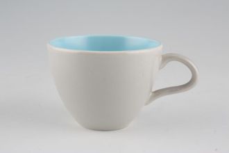 Sell Poole Twintone Dove Grey and Sky Blue Coffee Cup 2 3/4" x 2"