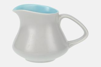 Sell Poole Twintone Dove Grey and Sky Blue Cream Jug Waisted 1/4pt