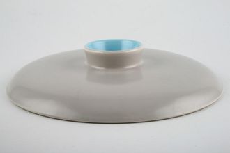 Sell Poole Twintone Dove Grey and Sky Blue Vegetable Tureen Lid Only 8 1/4"