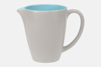 Sell Poole Twintone Dove Grey and Sky Blue Milk Jug Tall 1/2pt