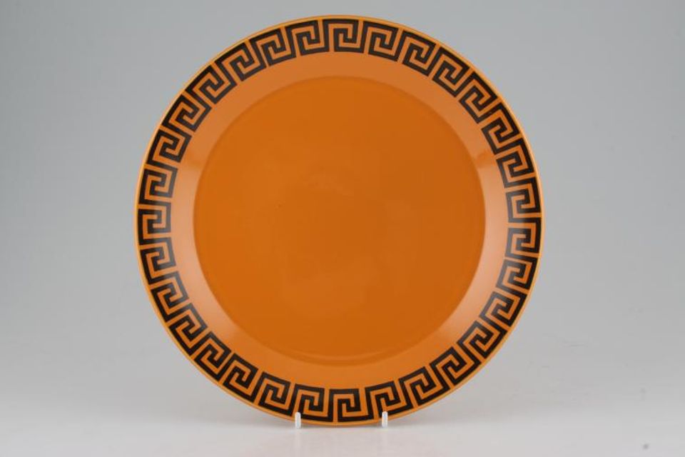 Portmeirion Greek Key - Orange + Black Dinner Plate Dinner 10"
