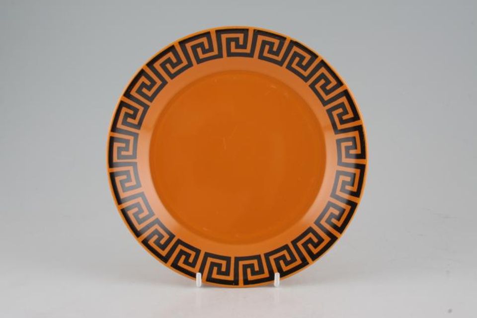 Portmeirion Greek Key - Orange + Black Tea / Side Plate 7"