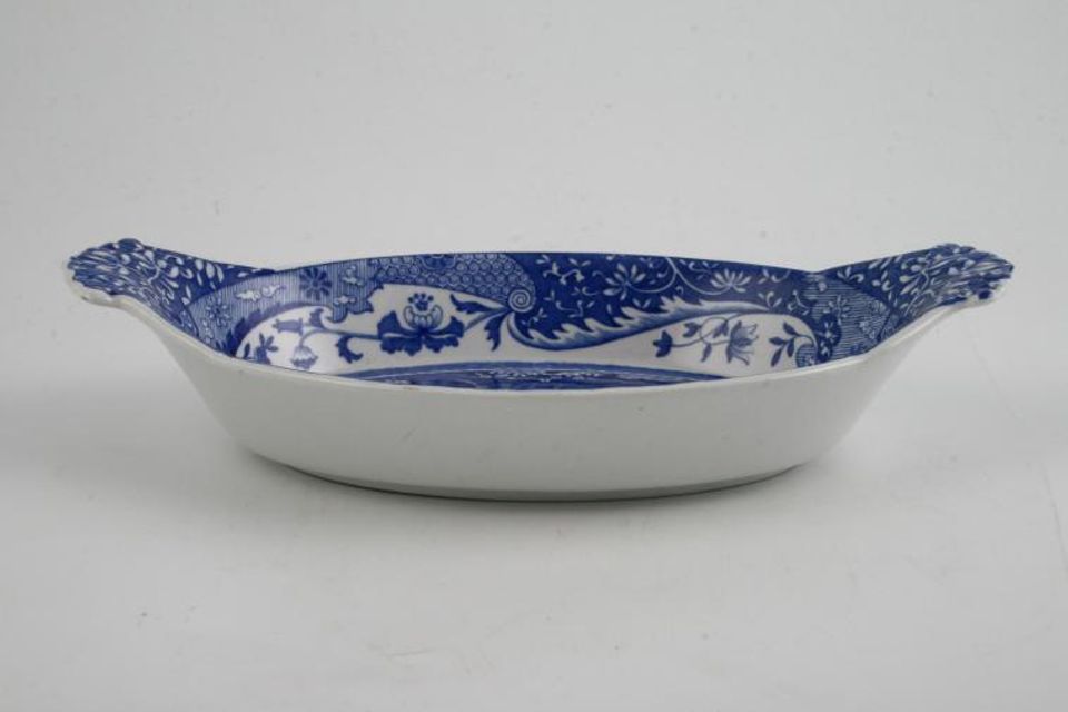 Spode Blue Italian Serving Dish Oval, eared 8 1/2" x 4 3/4"