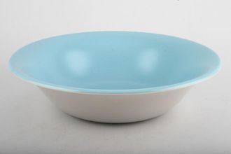 Sell Poole Twintone Dove Grey and Sky Blue Serving Bowl 9 3/4"