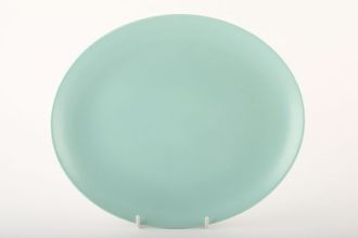 Sell Poole Twintone Seagull and Ice Green Oval Platter 14"