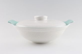 Sell Poole Twintone Seagull and Ice Green Vegetable Tureen with Lid Ice Green inside, Seagull outside - handles turn upwards 10 1/4"