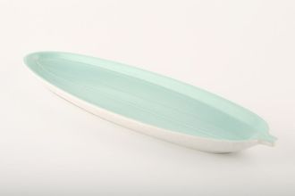 Sell Poole Twintone Seagull and Ice Green Serving Dish Cucumber 12 3/4"