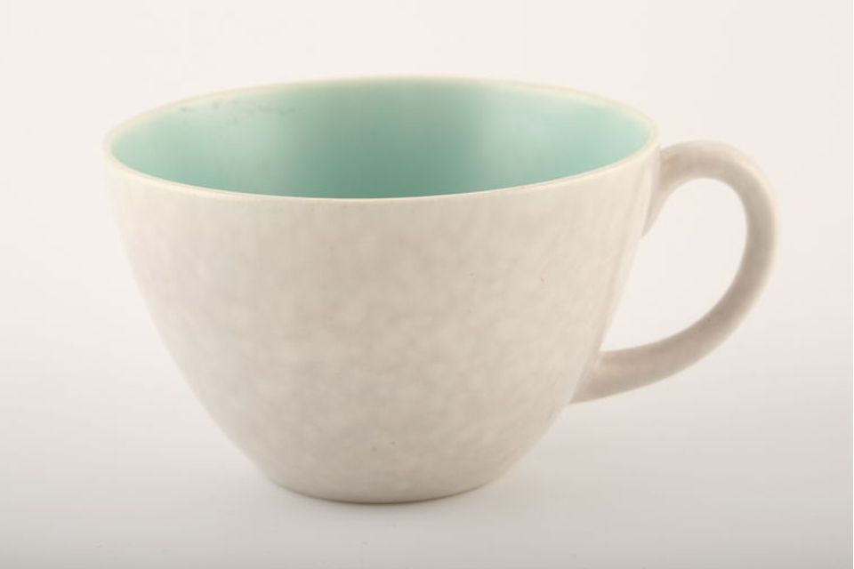 Poole Twintone Seagull and Ice Green Teacup 3 3/8" x 2 1/8"