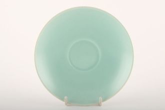 Poole Twintone Seagull and Ice Green Breakfast Saucer 6 1/4"