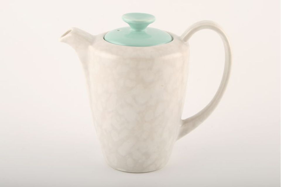 Poole Twintone Seagull and Ice Green Coffee Pot 3/4pt