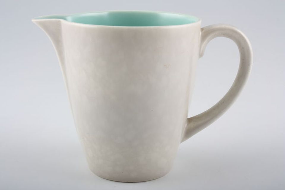 Poole Twintone Seagull and Ice Green Milk Jug 3 1/2" tall 1/2pt