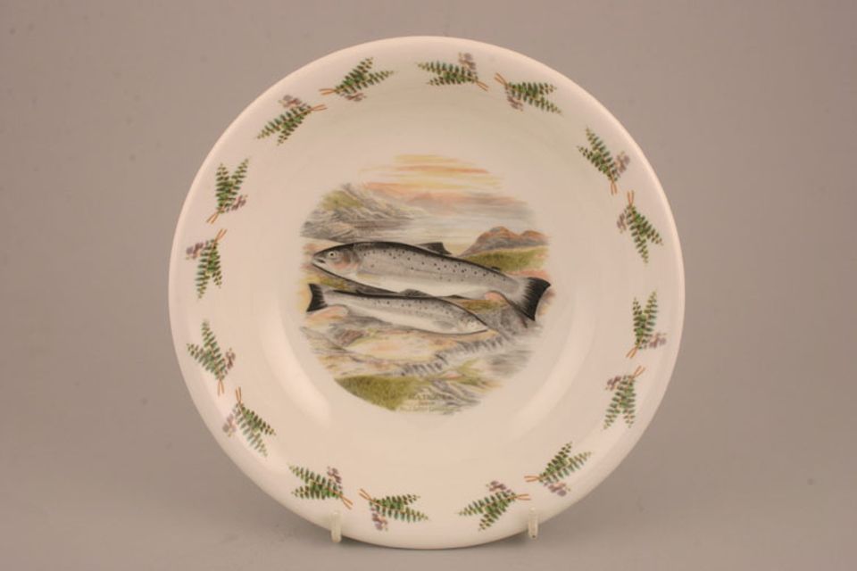 Portmeirion Compleat Angler - The Serving Bowl Deep - Sea Trout - Sewen Salmo Cambricus 8 1/2"