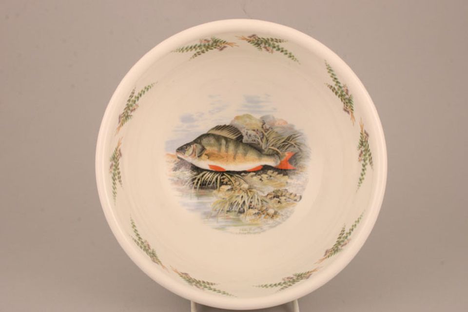 Portmeirion Compleat Angler - The Serving Bowl Round - Perch - Perca Fluviatilis 7 7/8"