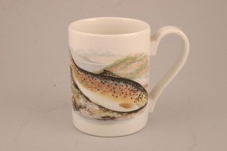 Sell Portmeirion Compleat Angler - The Coffee Mug Trout - Gillaroo Salmo Stomachius - Straight sided 3 1/8" x 4"