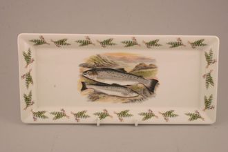 Portmeirion Compleat Angler - The Sandwich Tray Sea Trout - Sewen Salmo Cambricus - no name on tray 11 3/4" x 5 1/4"
