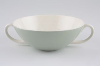 Sell Poole Celadon Green Soup Cup 2 handles 5"