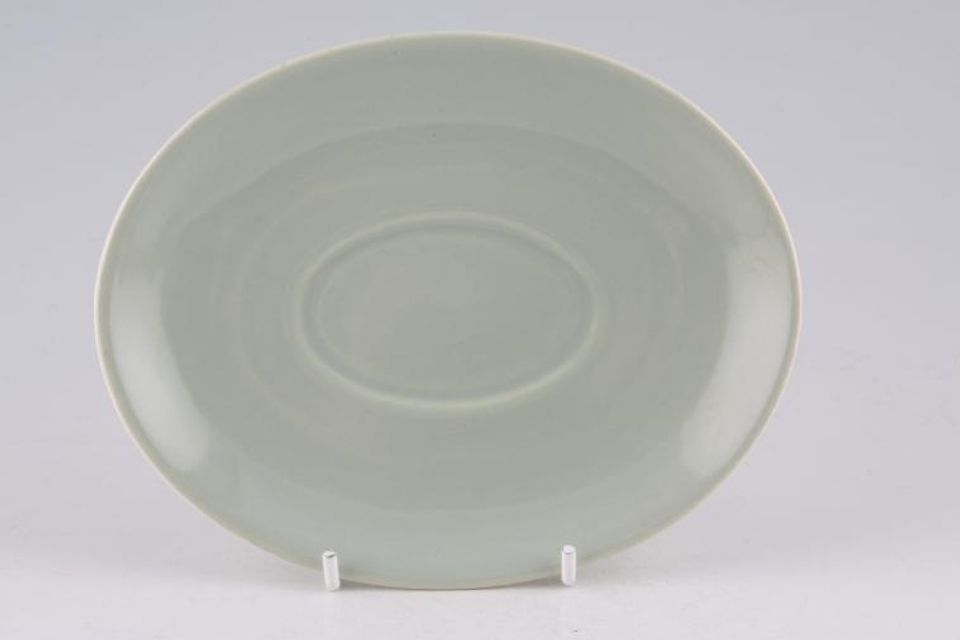 Poole Celadon Green Sauce Boat Stand Small 6 1/2"