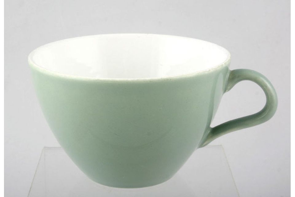 Poole Celadon Green Teacup White inside 3 7/8" x 2 1/2"