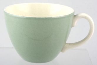 Poole Celadon Green Coffee Cup Cream handles 2 3/4" x 2"