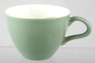 Poole Celadon Green Coffee Cup Green handle 2 3/4" x 2"