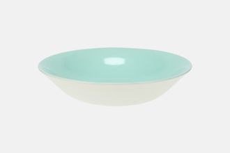 Poole Twintone Seagull and Ice Green Soup / Cereal Bowl High Glaze - no rim 7 5/8"