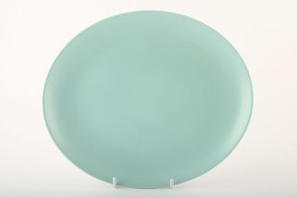 Sell Poole Twintone Seagull and Ice Green Oval Platter 11 7/8"