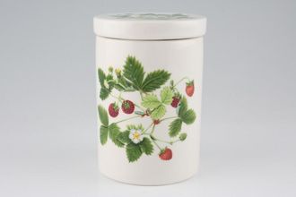Portmeirion Summer Strawberries Storage Jar + Lid With Ceramic lid 3 1/4" x 4"