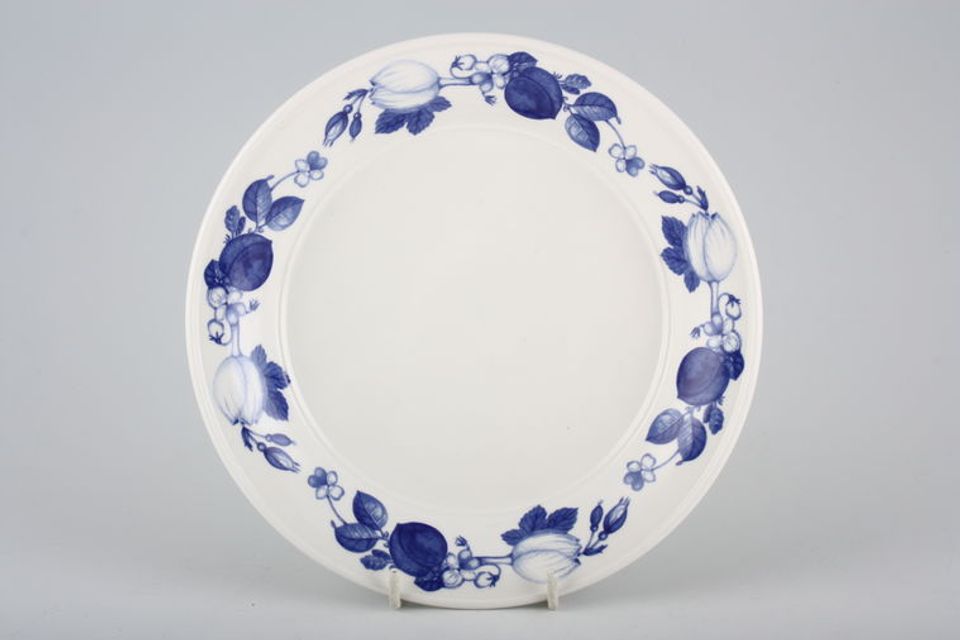 Portmeirion Harvest Blue Dinner Plate White centre 10 1/2"