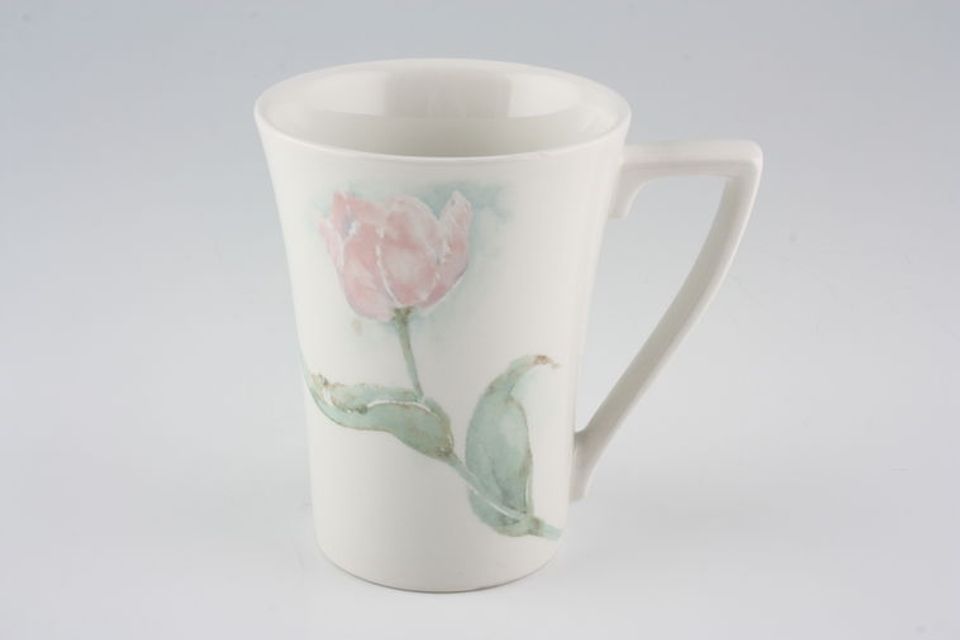 Portmeirion Seasons Collection - Flowers Mug Tulip on white 3 1/2" x 4 1/2"