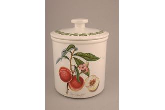 Sell Portmeirion Pomona - Older Backstamps Storage Jar + Lid Grimwoods royal george - peach 7 1/4" x 7 1/4"