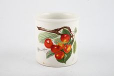 Portmeirion Pomona - Older Backstamps Storage Jar + Lid The Biggareux cherry - Wooden lid 2 3/8" x 2 5/8" thumb 2