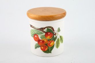 Sell Portmeirion Pomona - Older Backstamps Storage Jar + Lid Grimwoods royal george - Wooden lid 2 3/8" x 2 5/8"