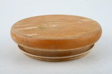 Portmeirion Pomona - Older Backstamps Storage Jar + Lid The Hoary morning apple - Wooden lid 4 1/8" x 6 1/4" thumb 3