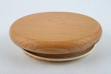 Portmeirion Pomona - Older Backstamps Storage Jar + Lid The Red currant - Wooden lid 3 5/8" x 4 7/8" thumb 3