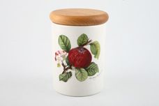 Portmeirion Pomona - Older Backstamps Storage Jar + Lid The Hoary morning apple - Wooden lid 3 1/8" x 4" thumb 1