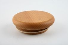 Portmeirion Pomona - Older Backstamps Storage Jar + Lid The Hoary morning apple - Wooden lid 3 1/8" x 4" thumb 3