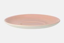 Poole Twintone Seagull and Peach Sauce Boat Stand 6 1/2" thumb 2