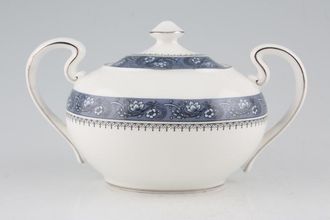 Aynsley Blue Mist Sugar Bowl - Lidded (Tea) 2 handles