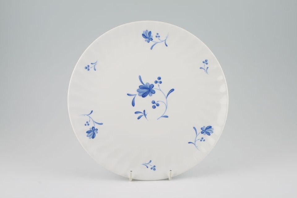 Royal Worcester Blue Bow Cake Plate 9 1/2"