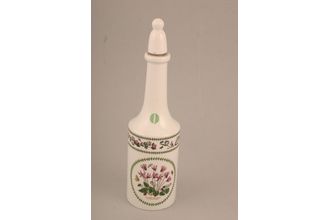Portmeirion Variations - Botanic Garden Oil Bottle + Stopper Cyclamen Repandum - Ivy Leaved Cyclamen - Ceramic lid 8 3/4"