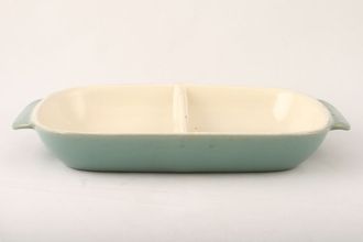 Sell Denby Manor Green Serving Dish Divided - Oblong - Eared 11 3/4" x 6 1/2" x 2"
