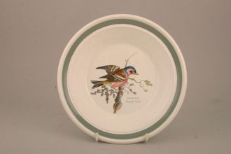 Sell Portmeirion Birds of Britain - Backstamp 2 - Green and Orange Rimmed Bowl Green Band - Chaffinch 8 3/4"