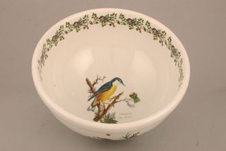 Sell Portmeirion Birds of Britain - Backstamp 2 - Green and Orange Serving Bowl Nuthatch 9 1/4" x 4 1/4"